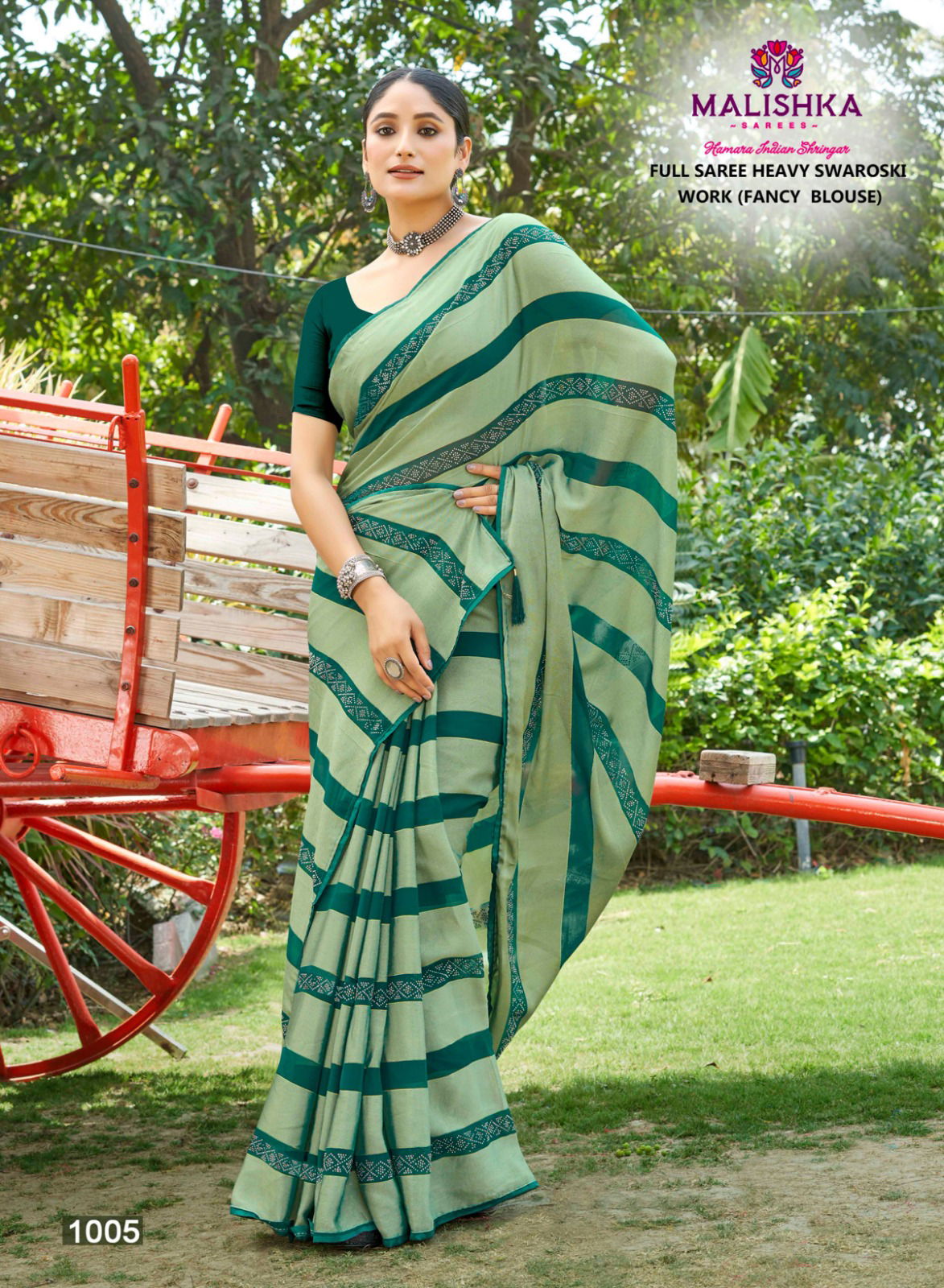 Akashmika By Malishka Swaroski Work Designer Sarees Wholesale Price In Surat